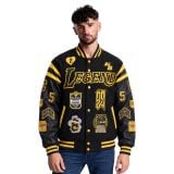 Mamba #24 Legend Tribute Black & Yellow Varsity Jacket