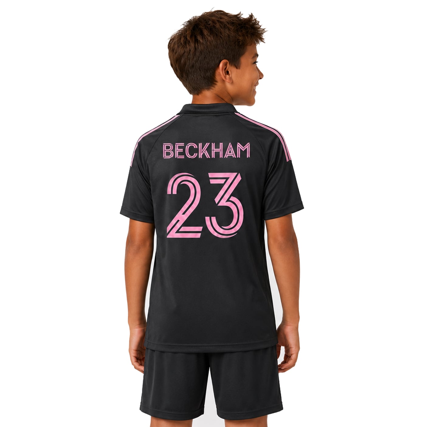 #23 David Beckham Inter Miami Youth Soccer Jersey - Image 3
