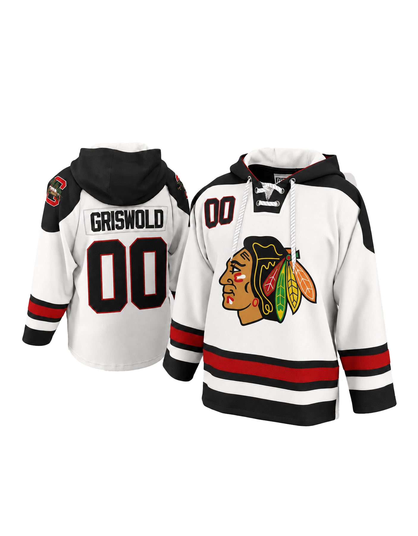 Eway Clark Griswold #00 Christmas Vacation Hockey Hoodie