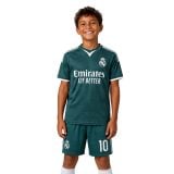 #10 Kylian Mbappé Green and White Youth  Soccer Jersey