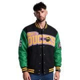 Charlie Conway Black, Green Gold Mighty Ducks Varsity Jacket
