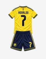 #7 Cristiano Ronaldo Al Nassr Yellow & Navy Youth Soccer Jersey