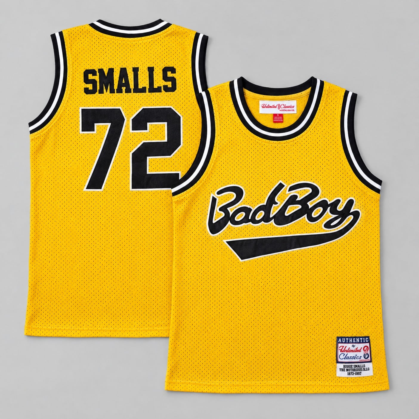 Biggie Smalls #72 Notorious B.I.G. Bad Boy Jersey