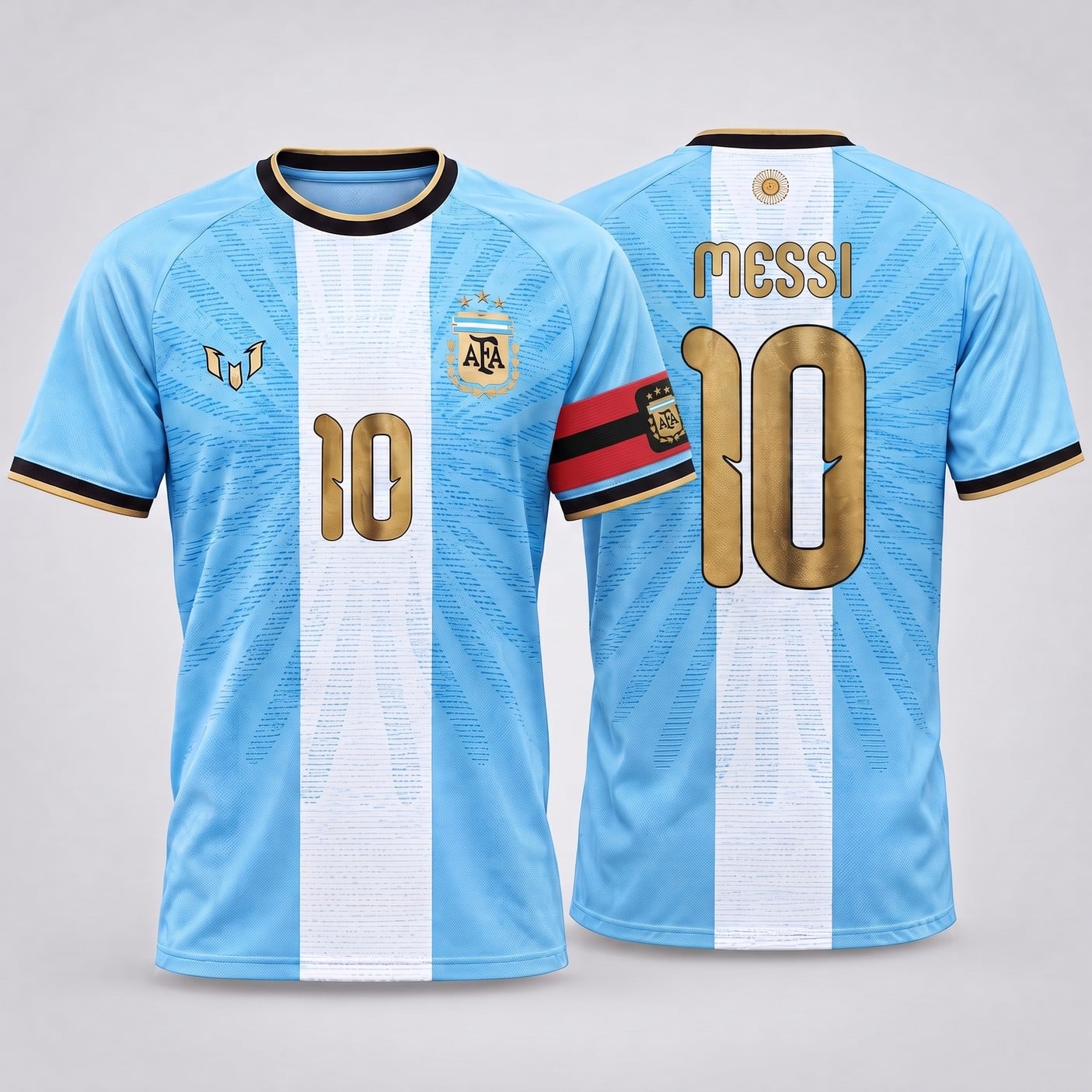 Lionel Messi #10 Argentina Farewell Captain Jersey