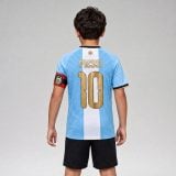 #10 Lionel Messi Argentina Farewell Captain Youth Jersey