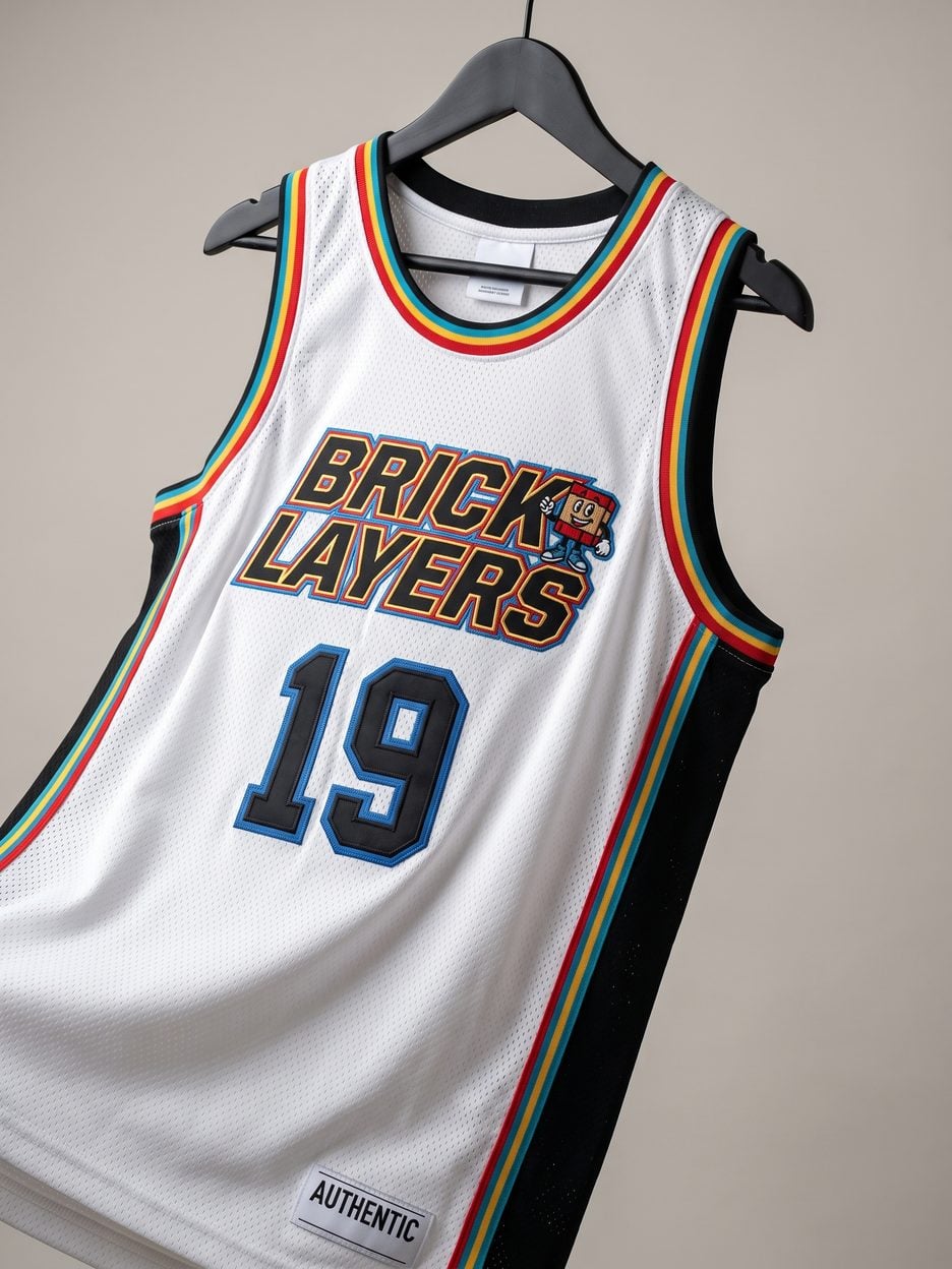 トップス [ miyavi ] Aaliyah Brick Layers ... Aaliyah Bricklayers Jersey #19 Rock N Jock White | 99Jersey